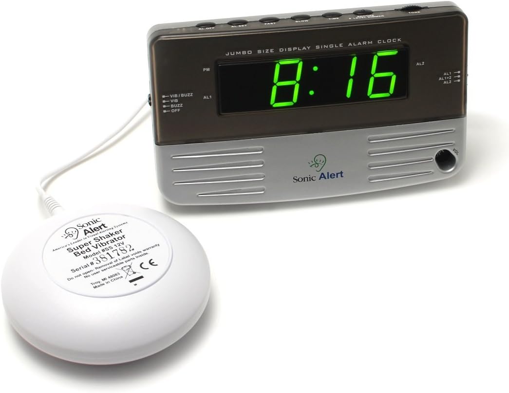 Sonic Alert Alarm Clock w/Bed Shaker – Wavefront Centre for