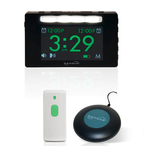 Sereonic CA-360QK Dual Alarm Clock with Wireless Doorbell Chime and Bed Shaker