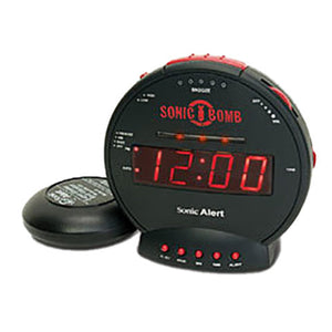 Sonic Alert "Sonic Bomb" Alarm Clock and Bed Shaker - SBB500SS