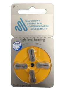 Power One p10 (4 Cell) Hearing Aid Battery
